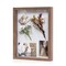 11x14 Shadow Box Picture Frame with Linen Board - Deep Wood & Glass Display Rustic Case Ready to Hang Memorabilia, Pins, Awards, Medals, Wedding, Tickets, and Photos, Brown